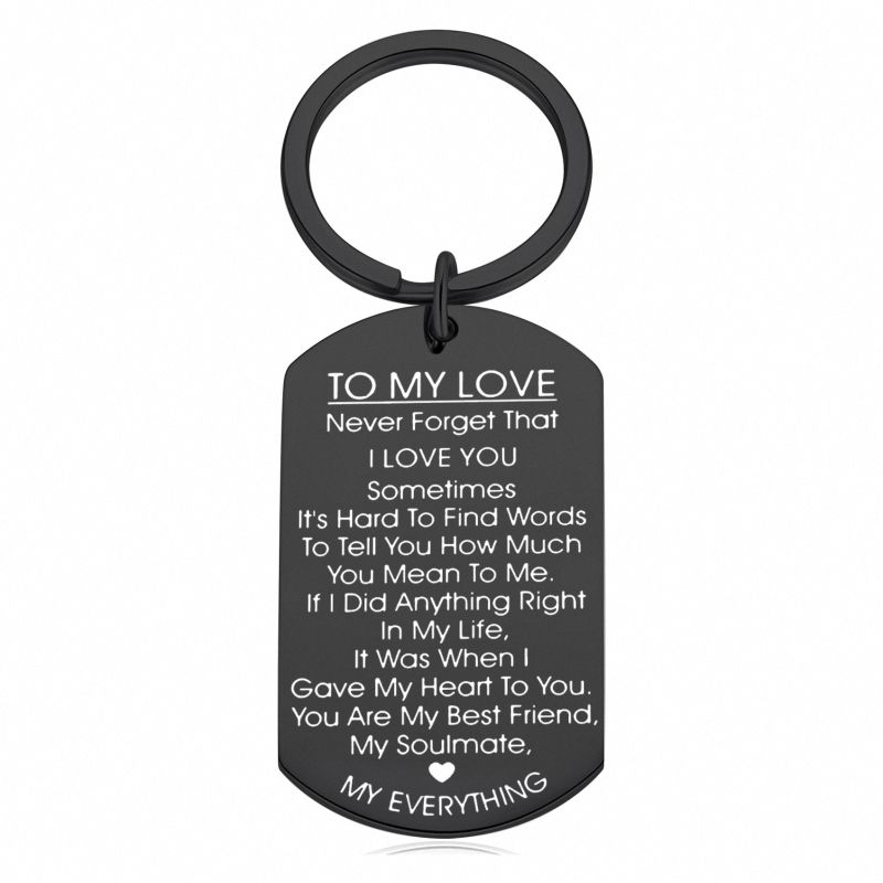 Men's Valentine's Day Gift Men's Keychain Anniversary Husband Gift