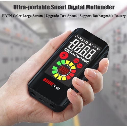 Portable Digital Multimeter Bside A10 True Rms Ebtn Color Display Dc Ac Voltage