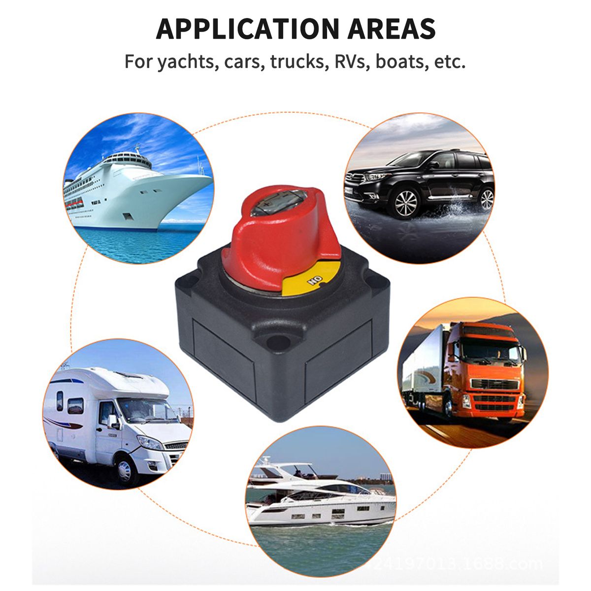 Car Battery Disconnect Switch, High Current Total Power
