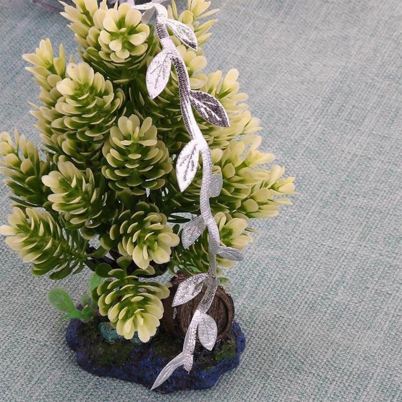 10m Artificial Vine Leaf String Wreath Ribbon Craft-Golden