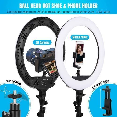 Ringlight LED 18 Inches 48cm - Ring Light Stand(EXTRA LARGE 48CM)