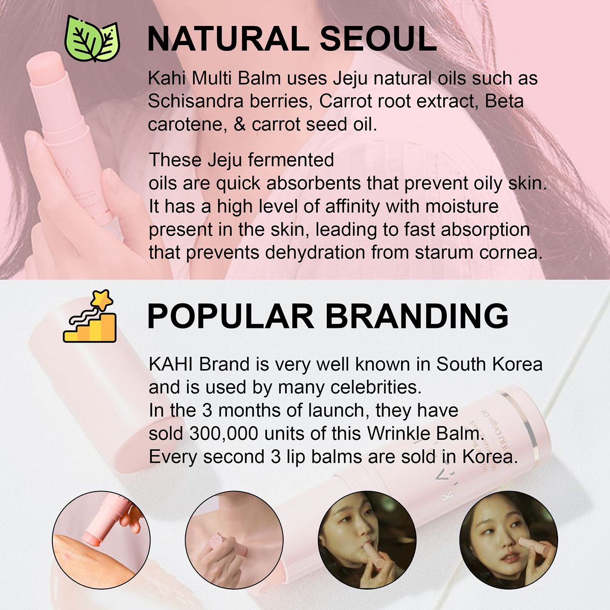 KAHI SEOUL Wrinkle Bounce Multi Balm + Eye Balm, 2 Pack