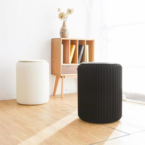 28/35/42cm Retractable Stool Foldable Portable-Brown