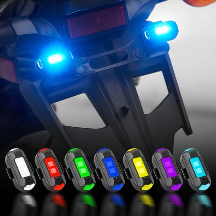 Motorcycle Warning Flash Light, Specification: 4 Light +1 RC