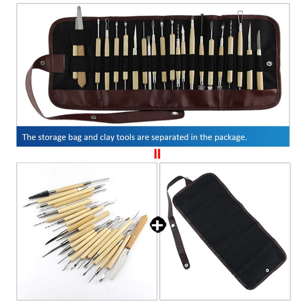 14/22Pcs Sculpting Tools Roll Pottery Clay Sculpture Carving