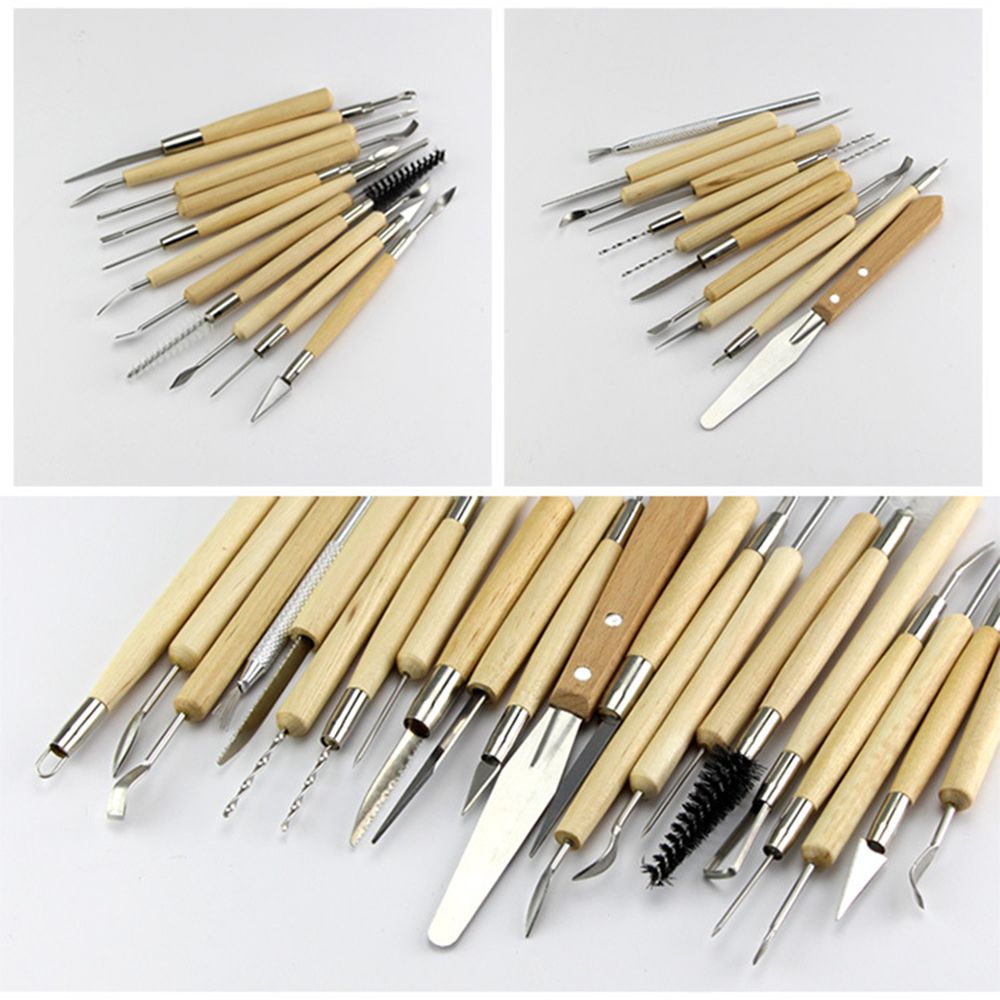 14/22Pcs Sculpting Tools Roll Pottery Clay Sculpture Carving