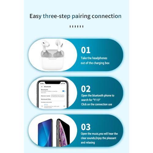 2023 TWS Bluetooth Headset Y113 Noise Cancelling Headphones