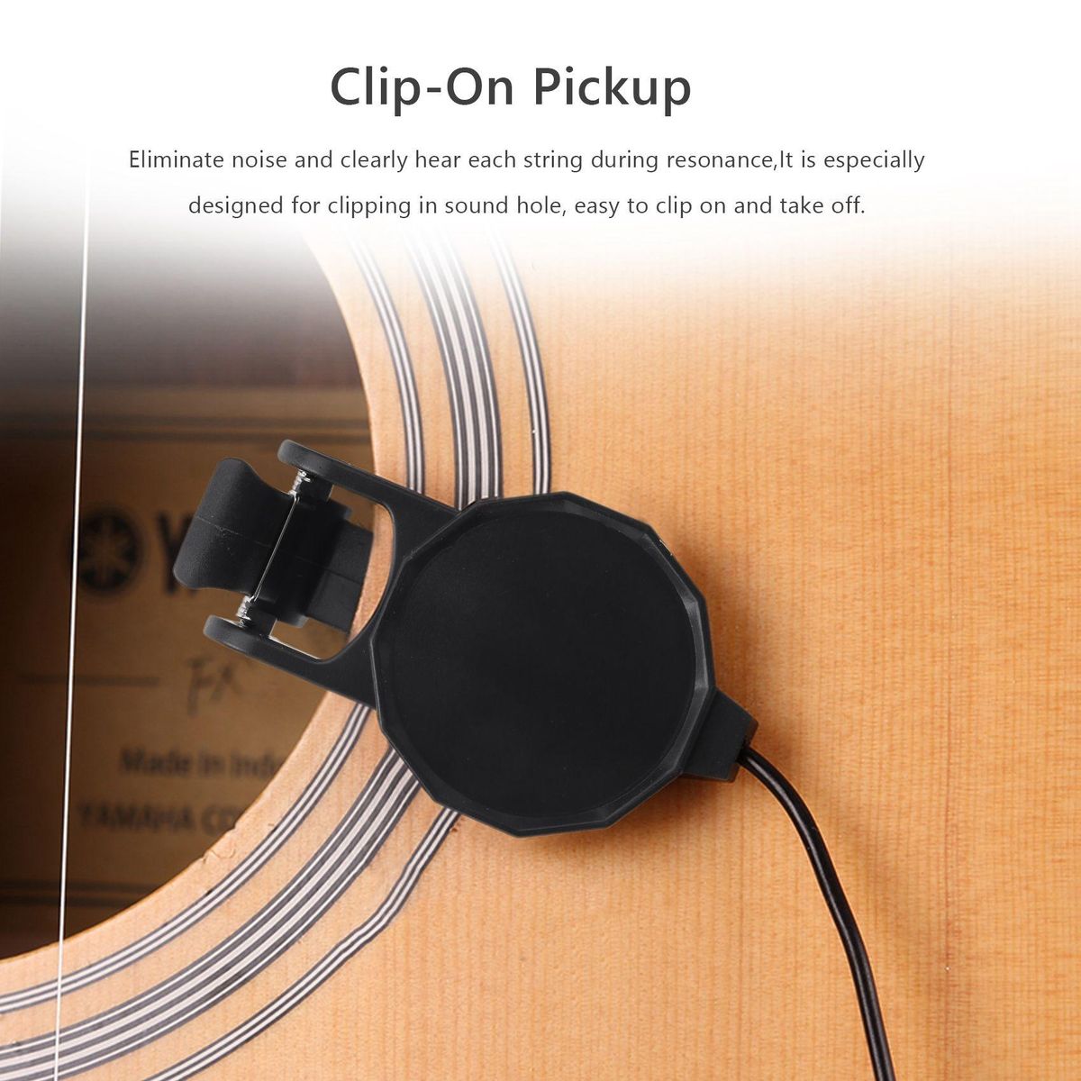 Clip-On for Acoustic Guitar Mandolin Bouzouki Violin Banjo U