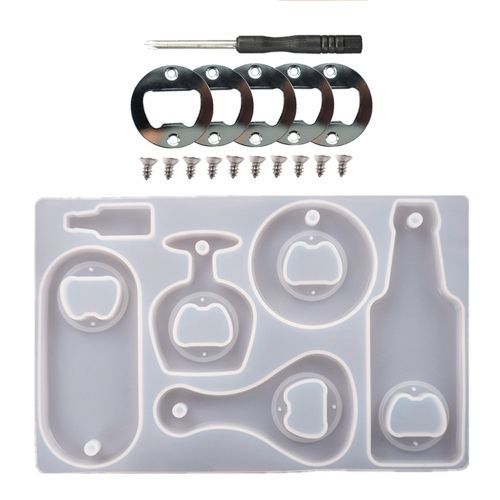 DIY Crystal Epoxy Resin Silicone Mold For Beer Opener