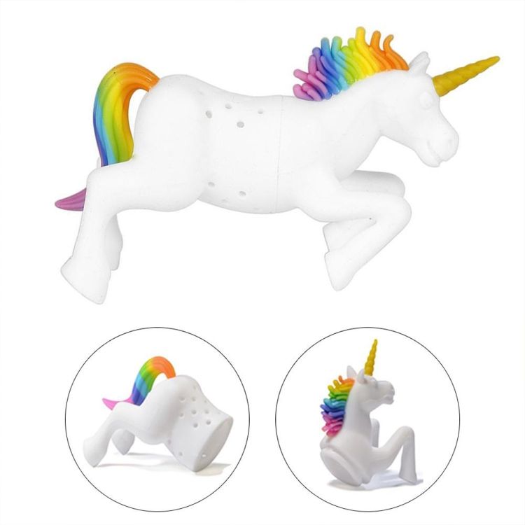 5 PCS Creative Unicorn Shape Silicone Tea Infuser