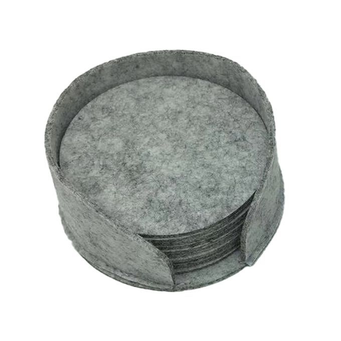 10Pcs/Set Table Mat Heat Resistant Protective-Light Grey