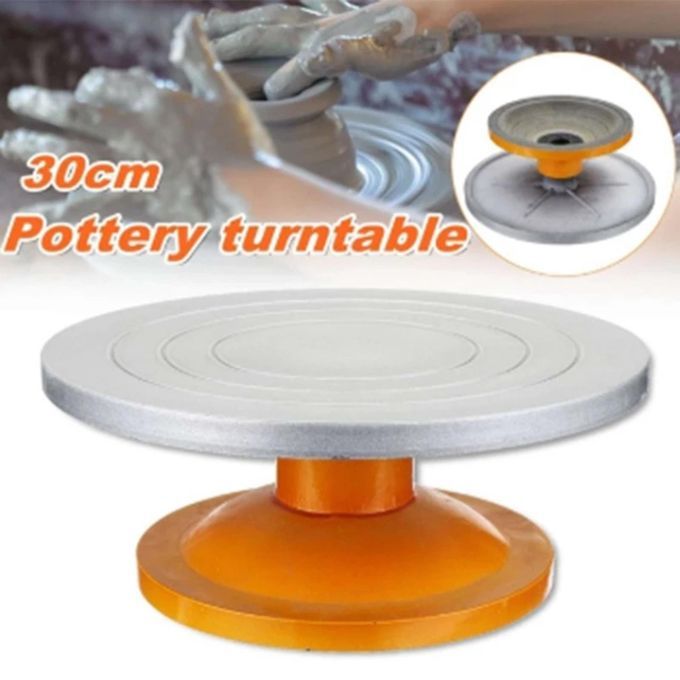 Pottery Wheel Plastic Manual Turntable Sculpture Ceramic Clay Gold