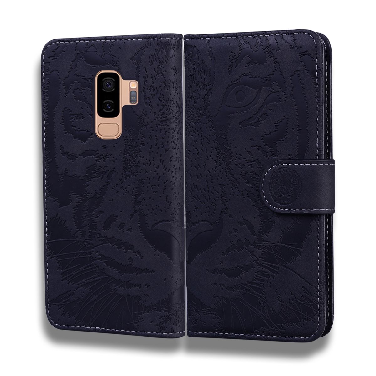 For Samsung Galaxy S9 Plus Tiger Embossing Case