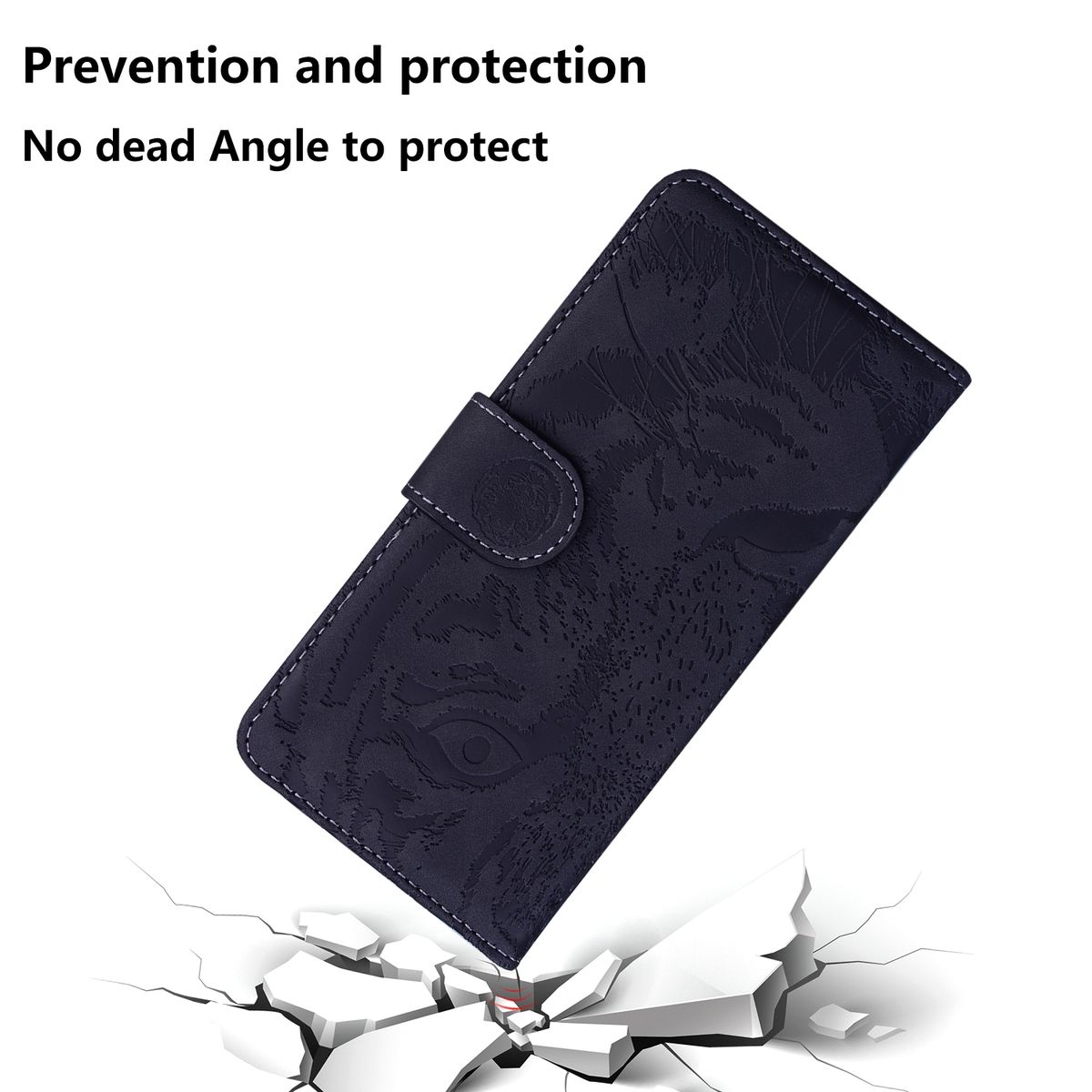 For Samsung Galaxy S9 Plus Tiger Embossing Case