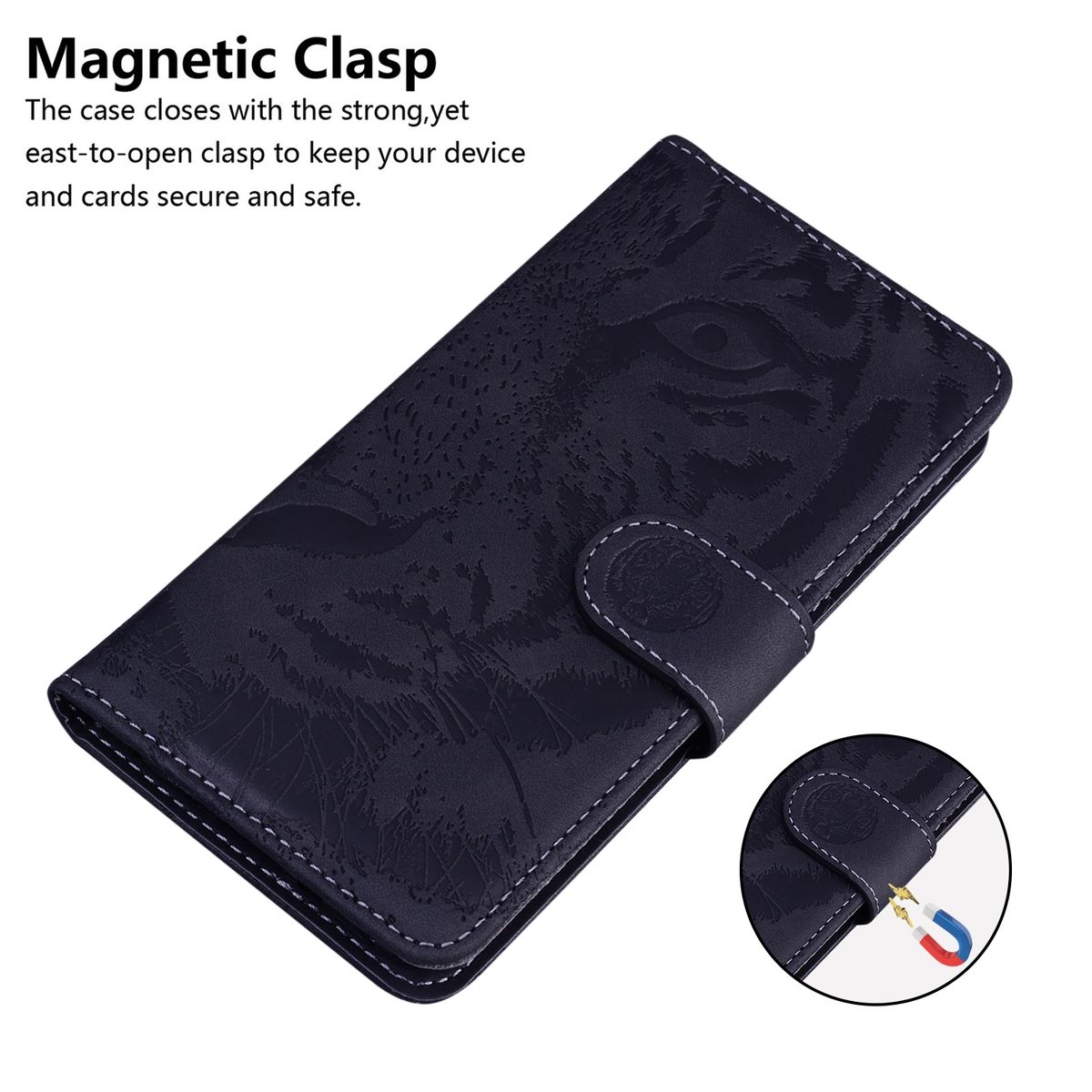 For Samsung Galaxy S9 Plus Tiger Embossing Case