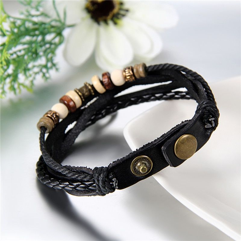 Boniskiss 2pcs / Lot Lovers Bracelets Charm Ying Yang Love