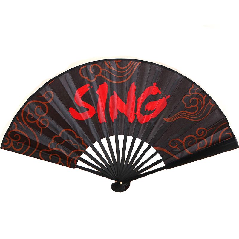 Fan Fan Fan Cloth Dance SING Folding Chinese Fan Large Decorative BST Style COS Double-sided