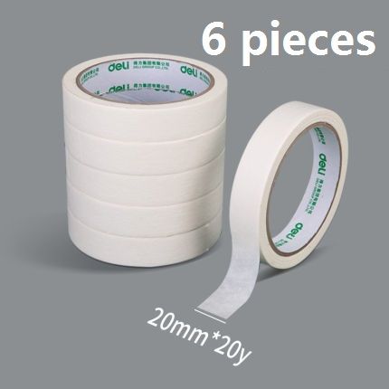 15 20 24 36mm Masking Tape Milky White Color Single Side