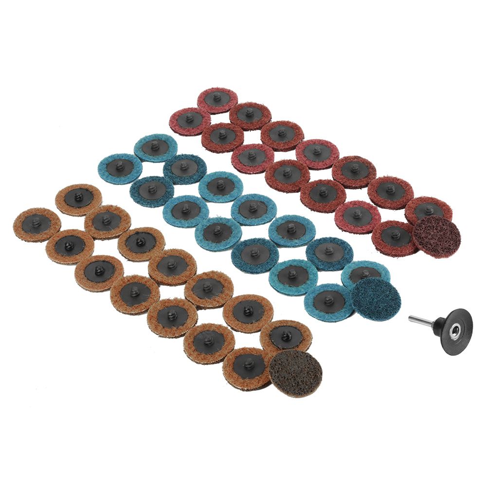 45Pcs 2” 180/320/400 Grit Sanding Disc Flap Disc Polishing