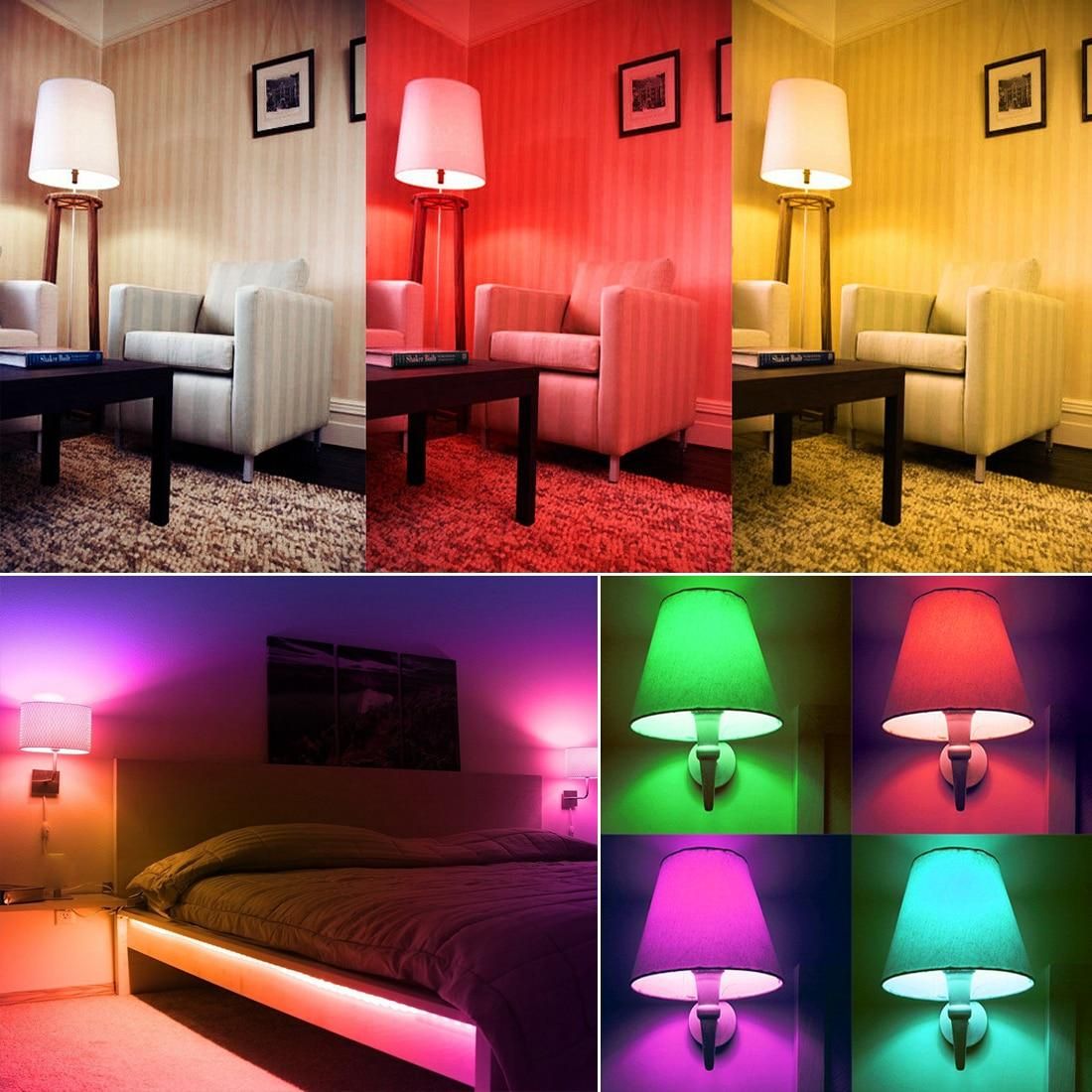 E14 LED Bulb Candle Color Indoor Neon Sign Light Bulb RGB Tape With Controller L