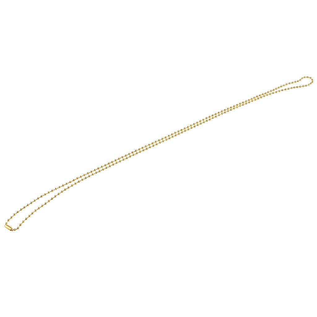 5 Pieces Stainless Steel 2mm Ball Chain Necklace For Men Women Gold