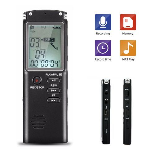 Digital Recorder MP3 Noise Reduction Double Capacitor