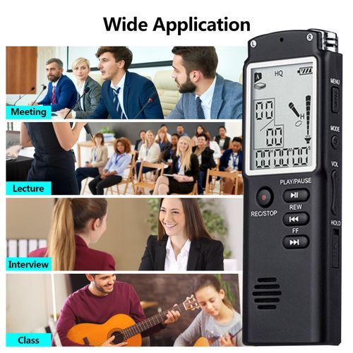 Digital Recorder MP3 Noise Reduction Double Capacitor