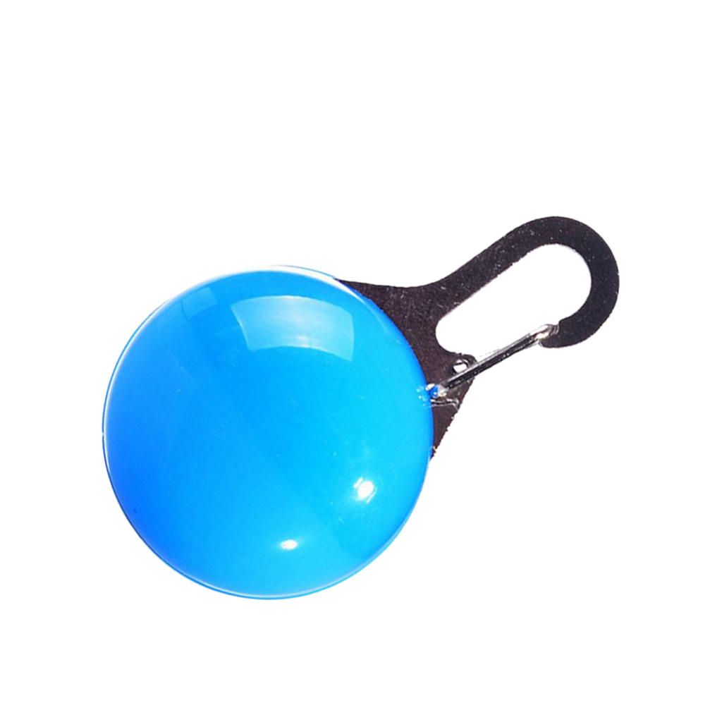 Pet Dog Cat Puppy LED Flashing Collar Bulb Safety Night Visible Blue