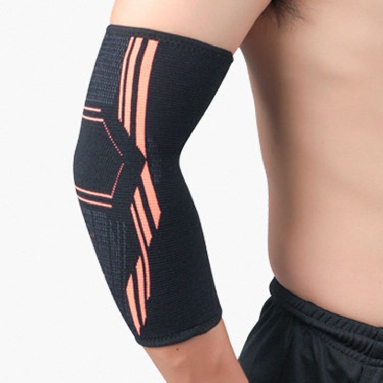 A Pair Sports Elbow Pads , Size:  XL (Black Orange)