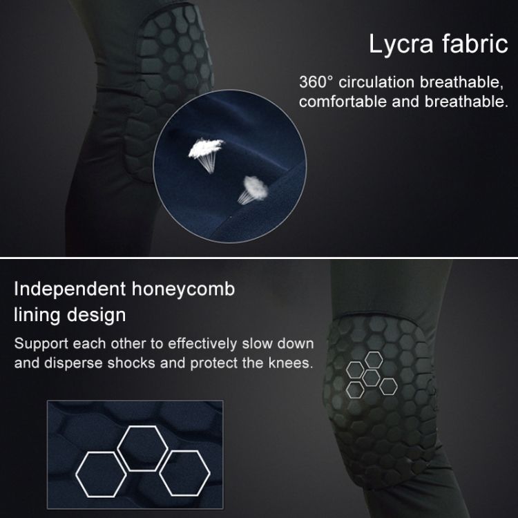 Sports Anti-collision Breathable Honeycomb Knee Pads