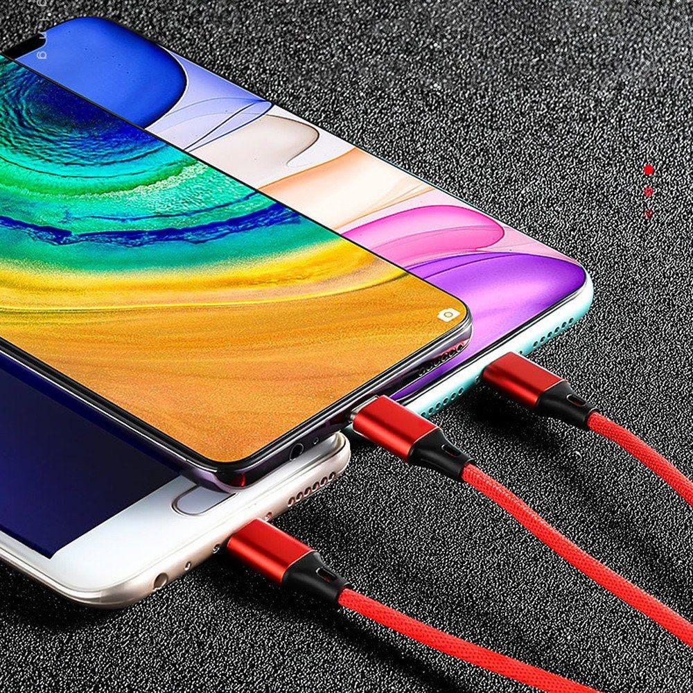 3 IN 1 USB Cable For Mobile Phone Fast Power Cable Power