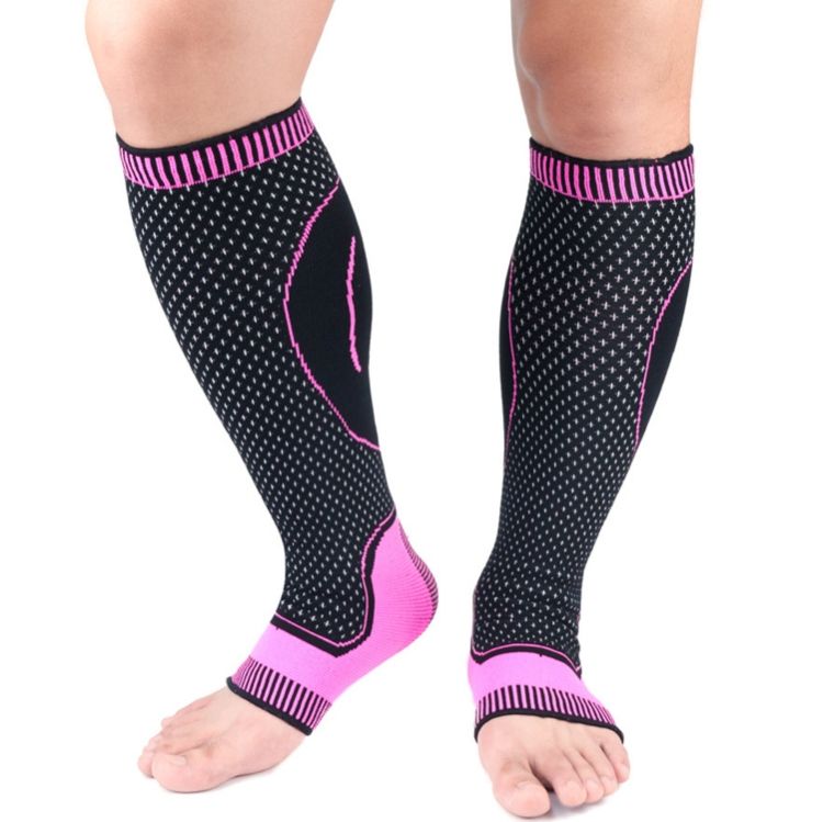 A Pair Long Protective Gear, Specification: M (Black Pink)