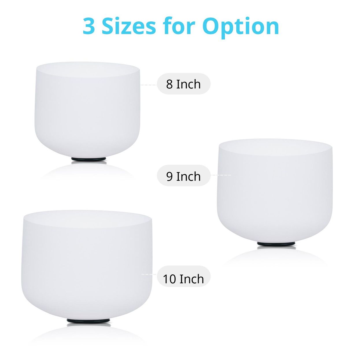 10 Inches G  Note Crystal Singing Sound Bowl Set for Meditation Healing Therapy Relaxation Yoga with Hollow Mallet Rubber Ring Storage Bag