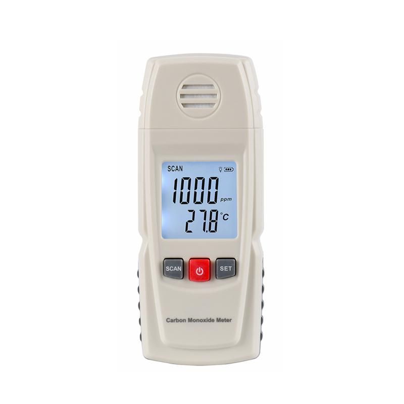 Digital Carbon Monoxide Meter High Precision Portable CO Gas Monitor Detector Gauge 0-1000ppm Gas Leak Tester Alarm Indication