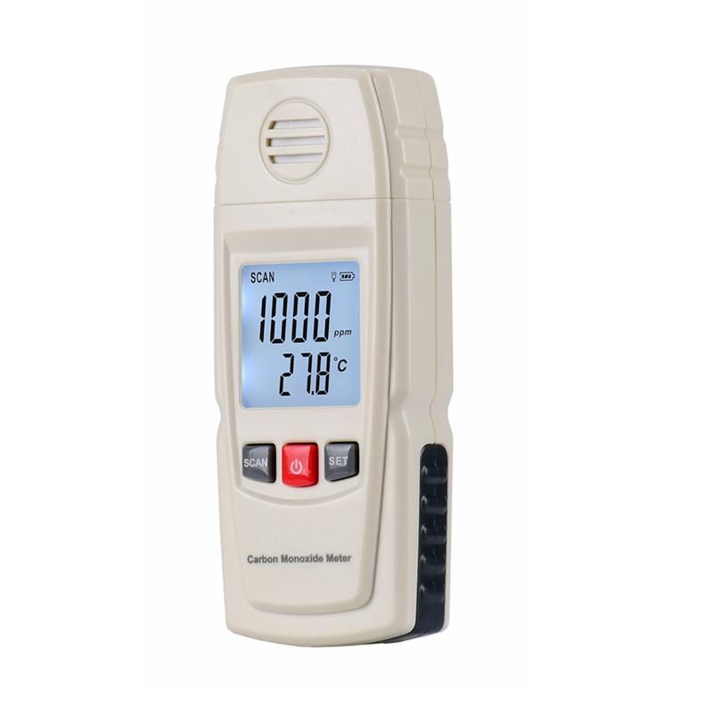 Digital Carbon Monoxide Meter High Precision Portable CO Gas Monitor Detector Gauge 0-1000ppm Gas Leak Tester Alarm Indication