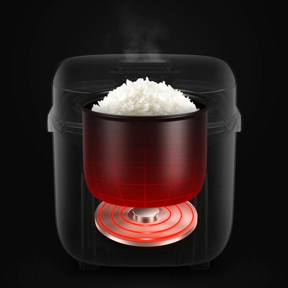 Mini Rice Cooker 1.2L Electric Cooker with Steamer One-button Control Food-grade Non-sticky Liner Stew/Steam/Boil Cooking Machine