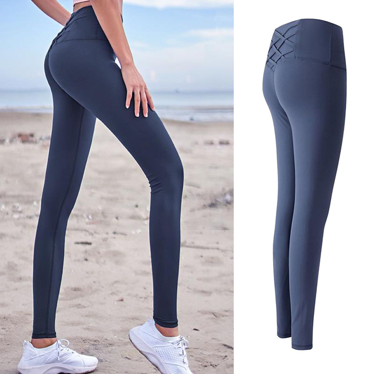 High Waist Womens Leggings Seamless Quick Dry Push Up Sport Yoga Pants