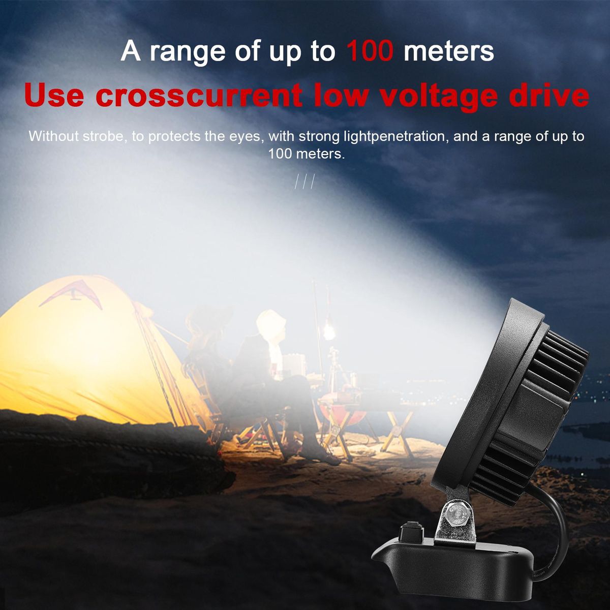Portable Lamp Outdoor Work Light Handheld 27W Flashlight High Brightness LED Light Lithium Battery Easy Carrying Floodlight