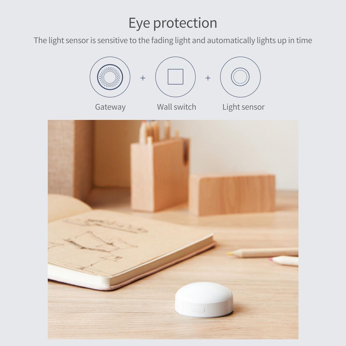 Aqara Light Sensor T1 Zigbee 3.0 Brightness Sensor Smart Home Light Change Controlled for Home