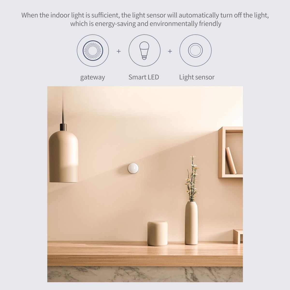 Aqara Light Sensor T1 Zigbee 3.0 Brightness Sensor Smart Home Light Change Controlled for Home