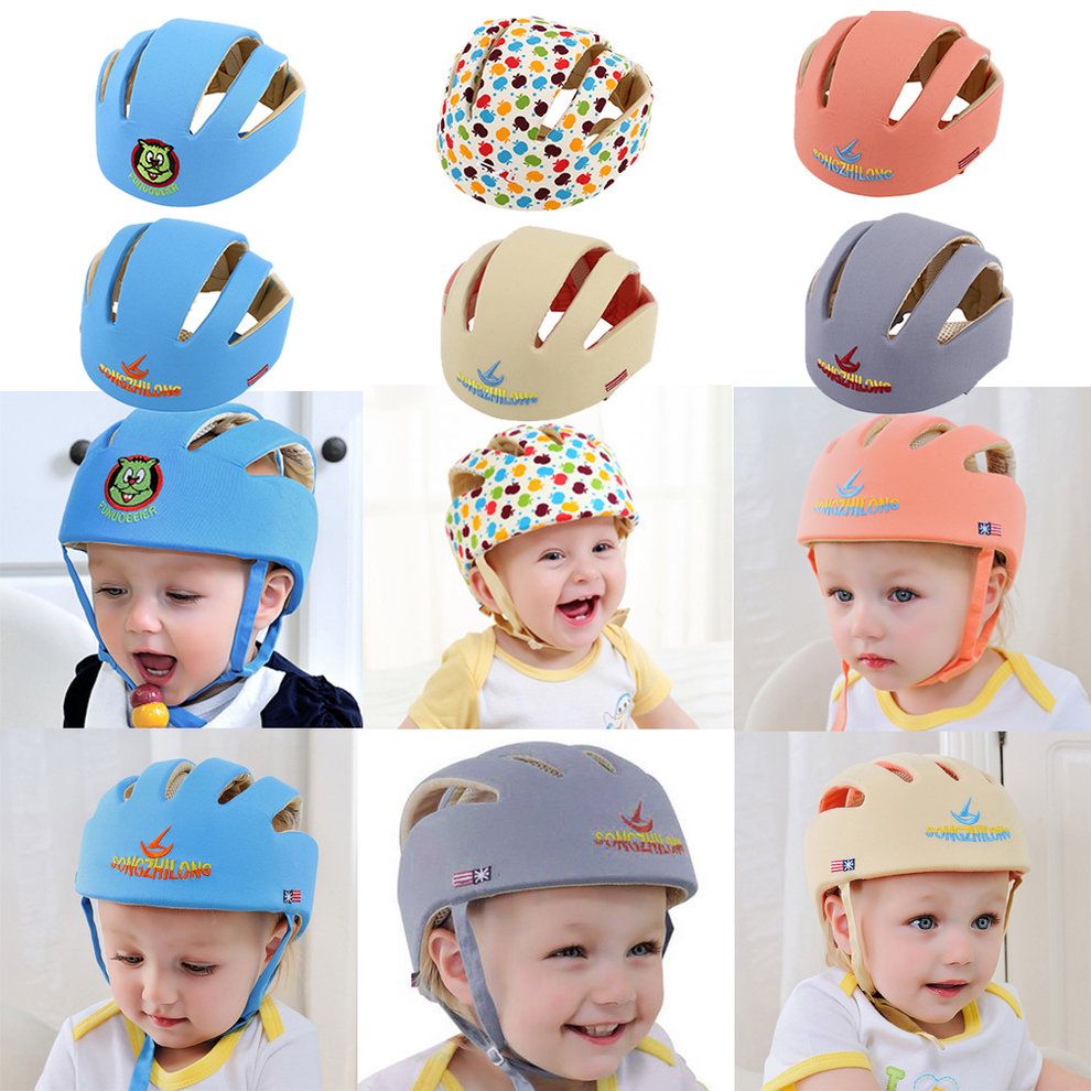 TB Baby Safety Helmets Cotton Infant Protective Hat Headguard Crashproof Hat