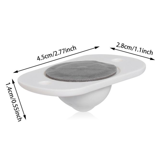 2x4pcs Storage Box Adhesive Pulley Casters Trash Can Paste Wheels