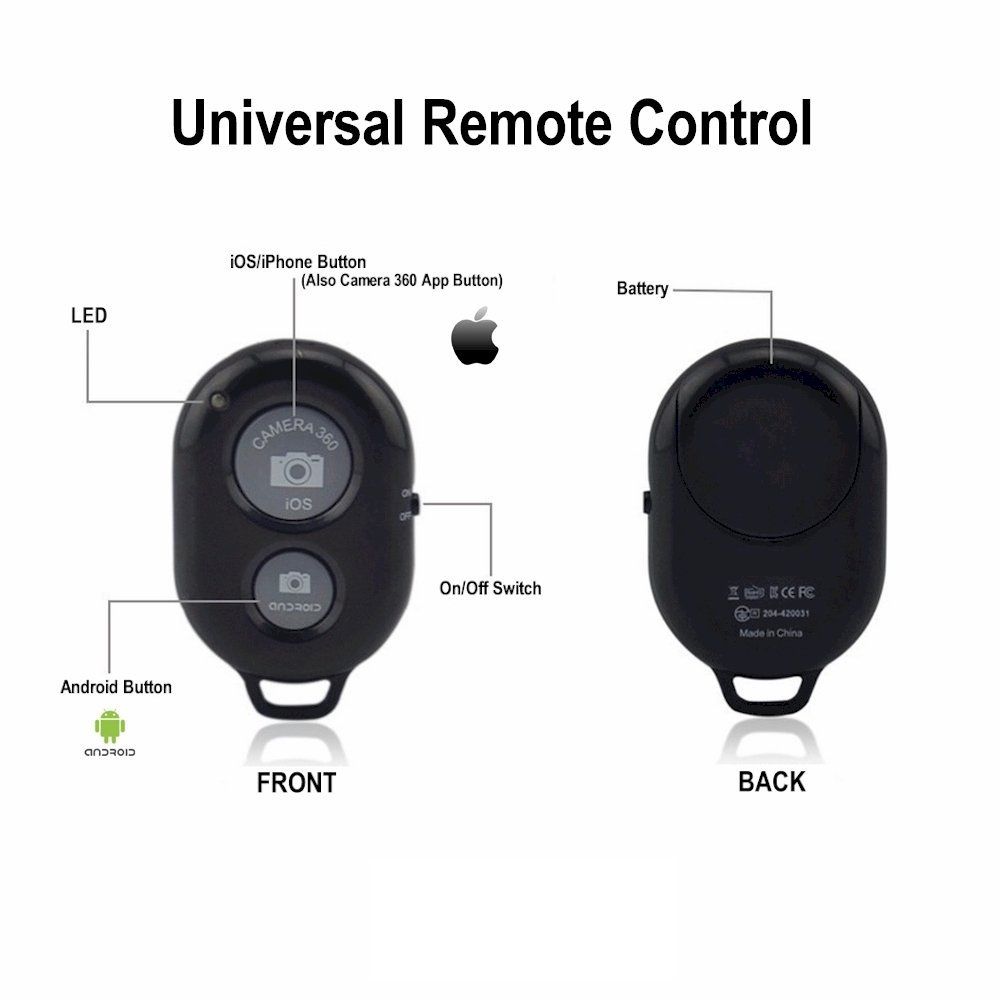 Bluetooth Remote Control For Camera Phone Selfie