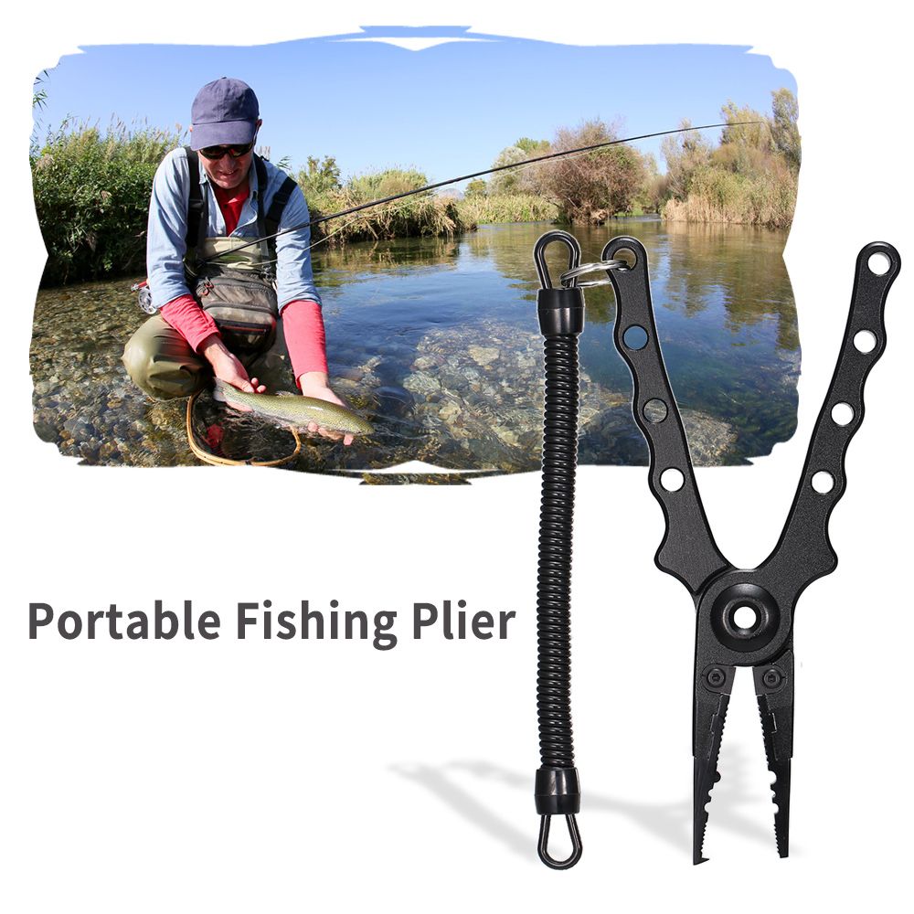 Ultralight Aluminum Fishing Pliers Split Ring Cutters Hooks