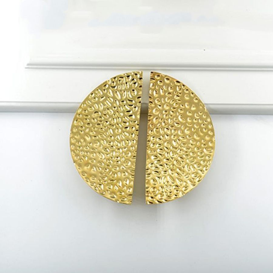 LCH Semicircular Solid Trypophobia Brushed Brass Color