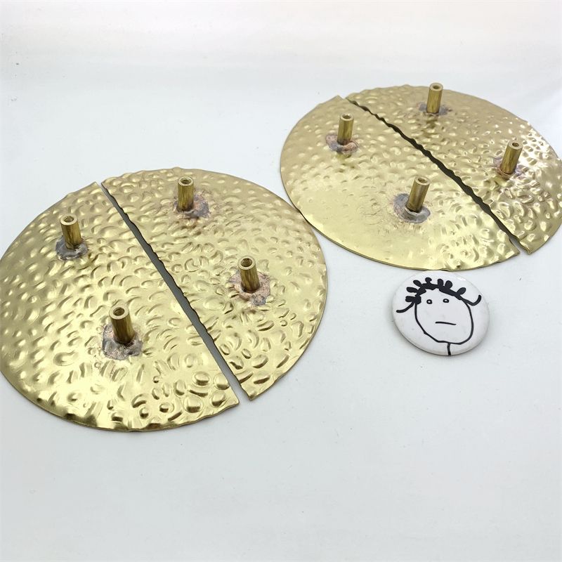 LCH Semicircular Solid Trypophobia Brushed Brass Color