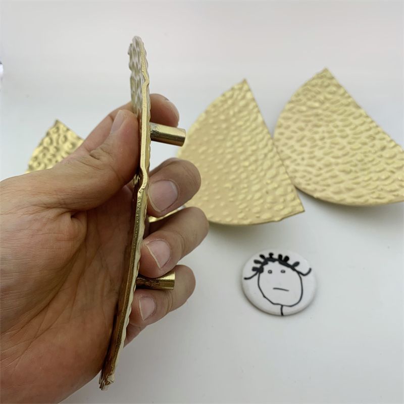 LCH Semicircular Solid Trypophobia Brushed Brass Color