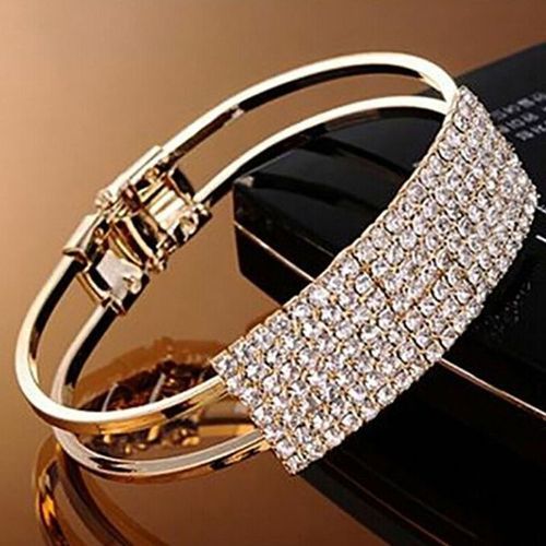 Ladies Adjustable Bangle -Gold