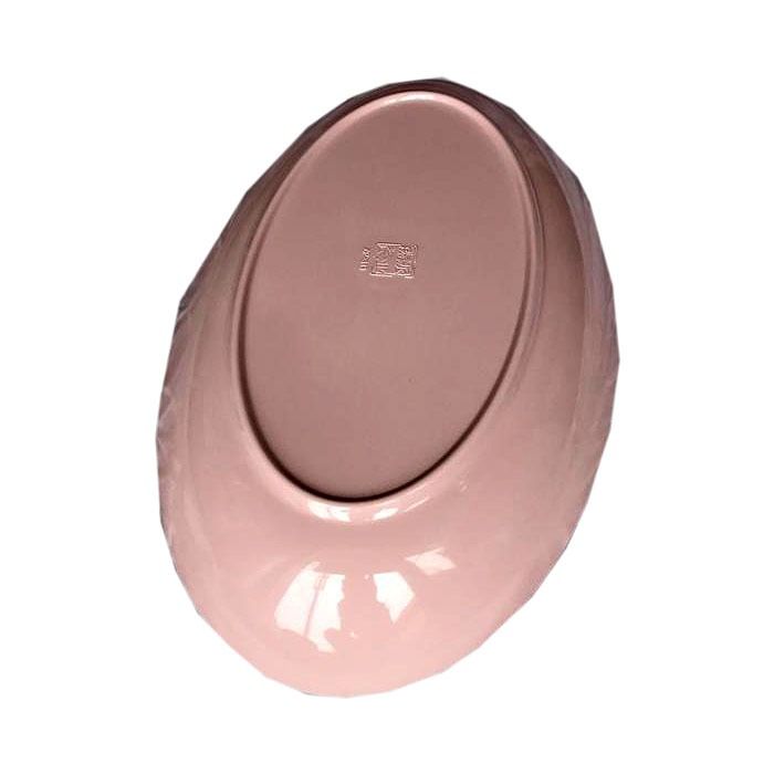 2PCS PINK OVAL MELAMINE TRAY