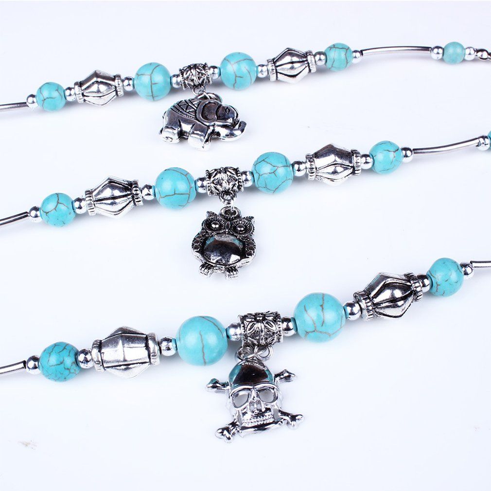 Ethnic Style Owl Turquoise Bracelet